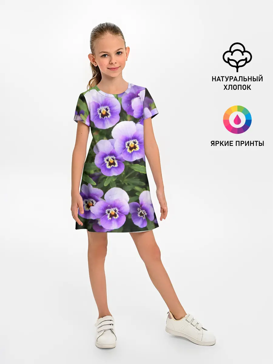 Детское платье / Анютины глазки