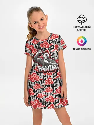 Детское платье / Панда-ниндзя