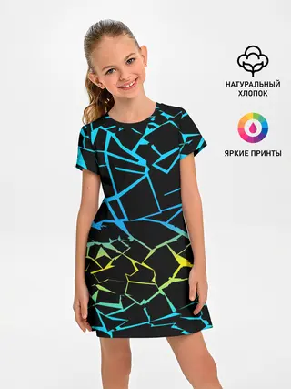 Детское платье / НЕОНОВЫЙ ГРАДИЕНТ