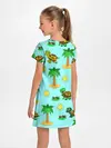 Детское платье / черепашки и пальмы