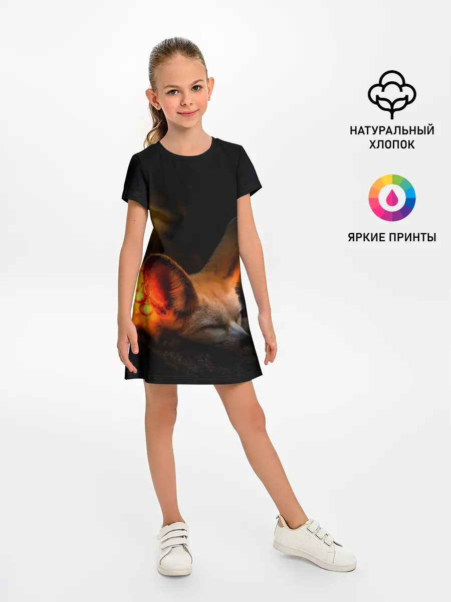 Детское платье / Лисичка с фонариками