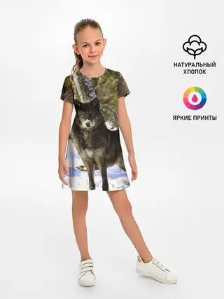 Детское платье / Волк и снег