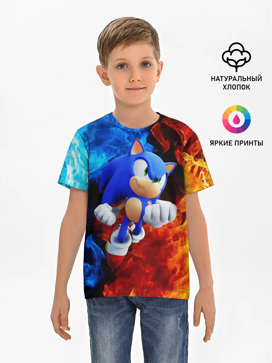 Детская базовая футболка / SONIC
