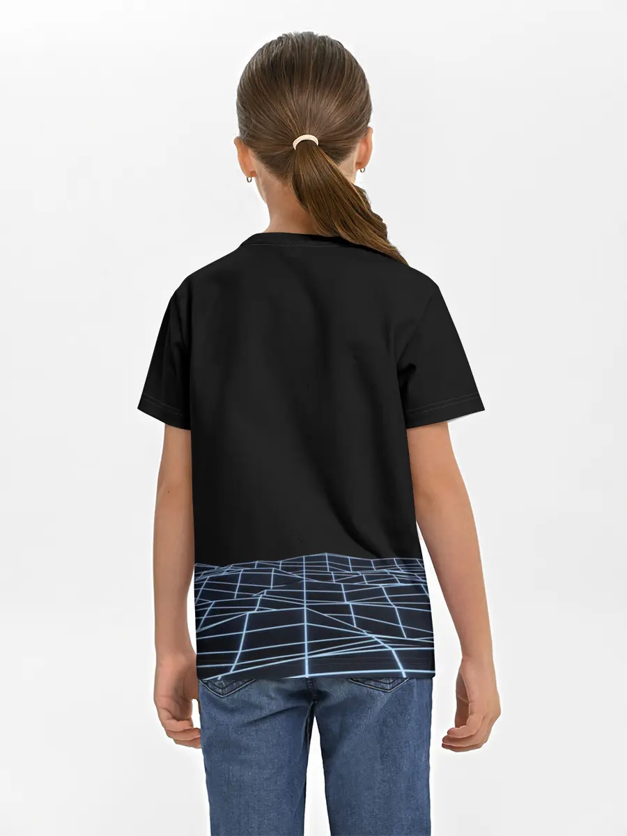 Детская базовая футболка / Цифровой восход