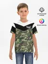 Детская базовая футболка / Россия камуфляж