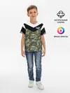 Детская базовая футболка / Россия камуфляж