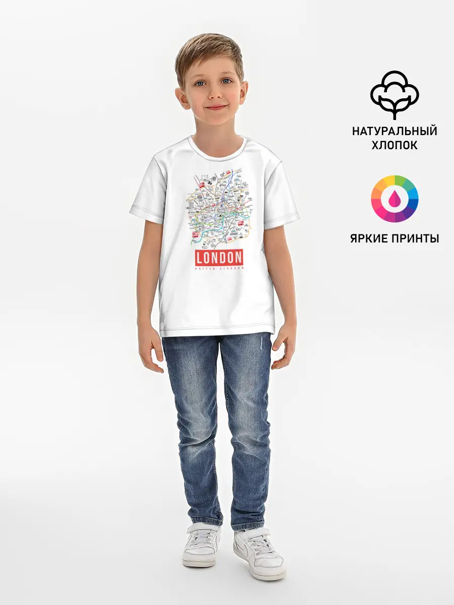 Детская базовая футболка / Лондон