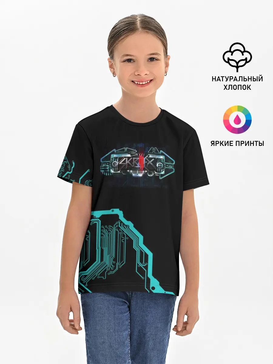 Детская базовая футболка / Skrillex