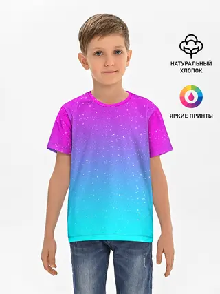 Детская базовая футболка / NEON SPACE