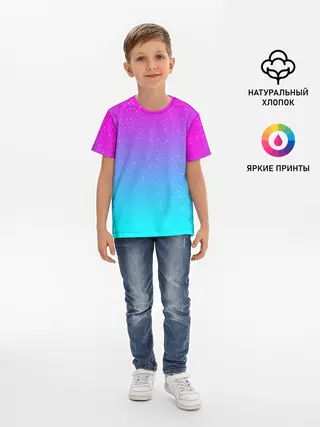 Детская базовая футболка / NEON SPACE