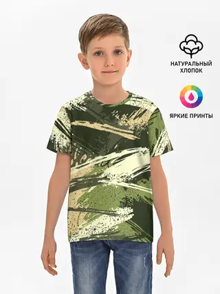 Детская базовая футболка / КАМУФЛЯЖ