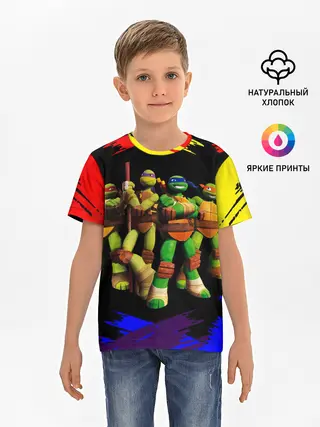 Детская базовая футболка / Супер Ниндзя Черепашки