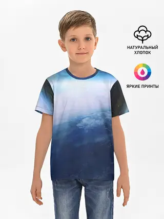 Детская базовая футболка / Планета Земля