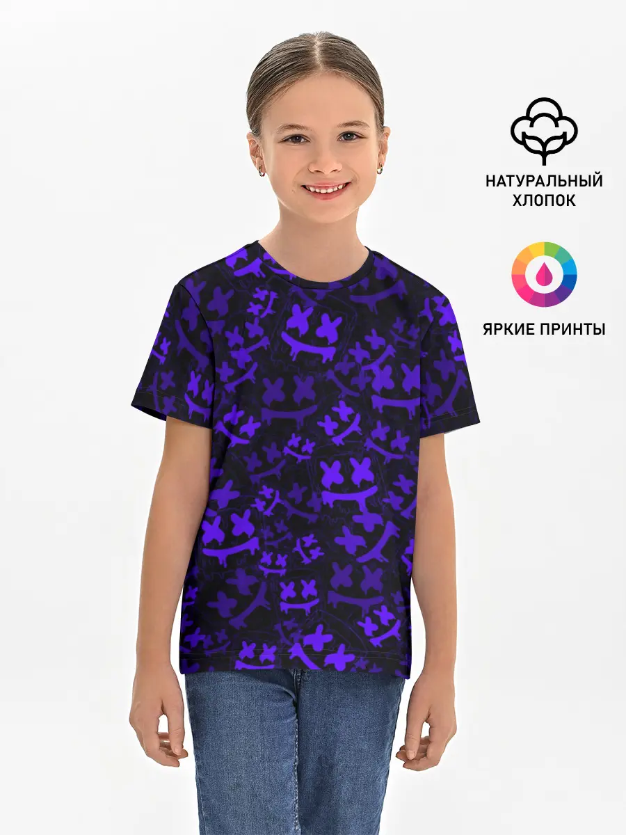 Детская базовая футболка / MARSHMELLO NEON