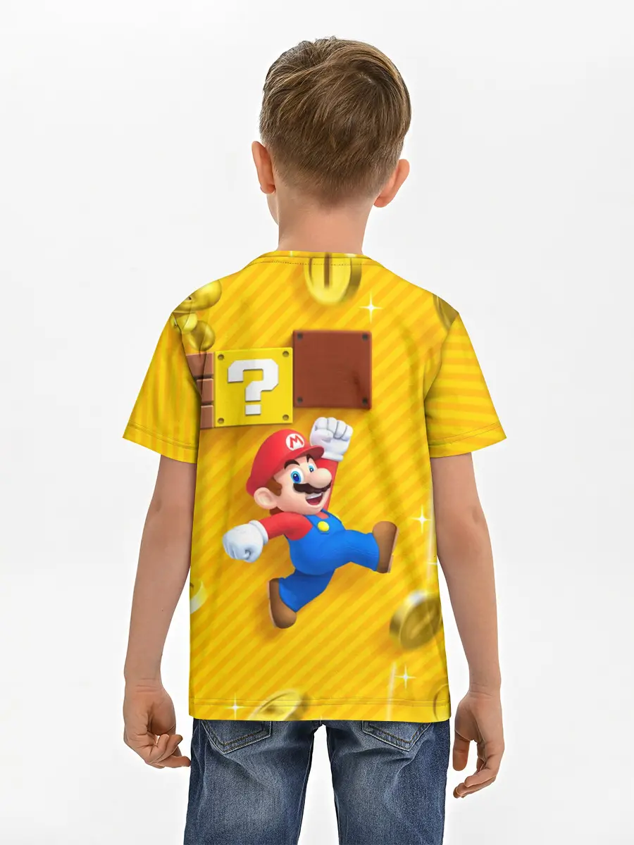 Детская базовая футболка / Супер Марио