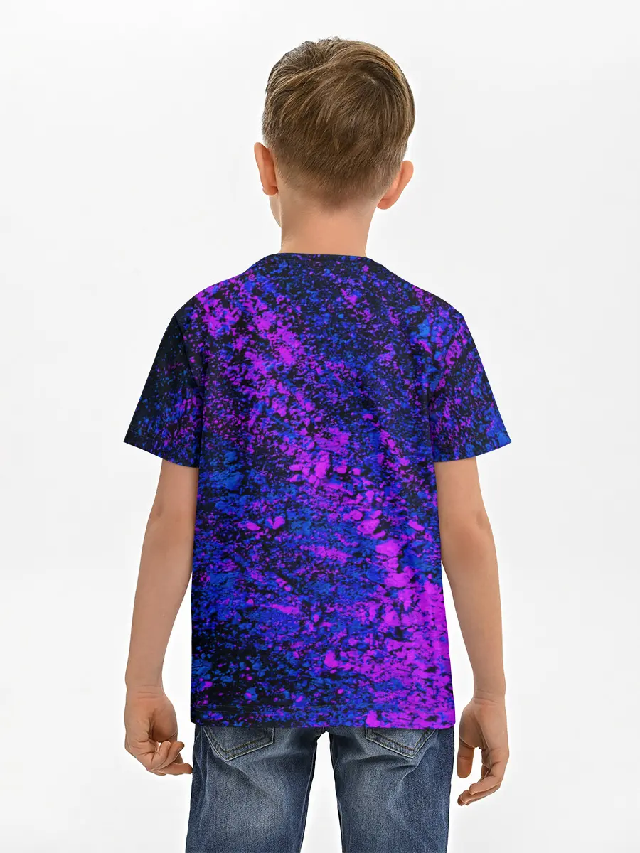 Детская базовая футболка / Брызги краски