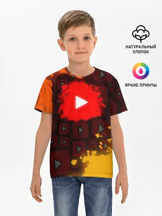 Детская базовая футболка / YouTube