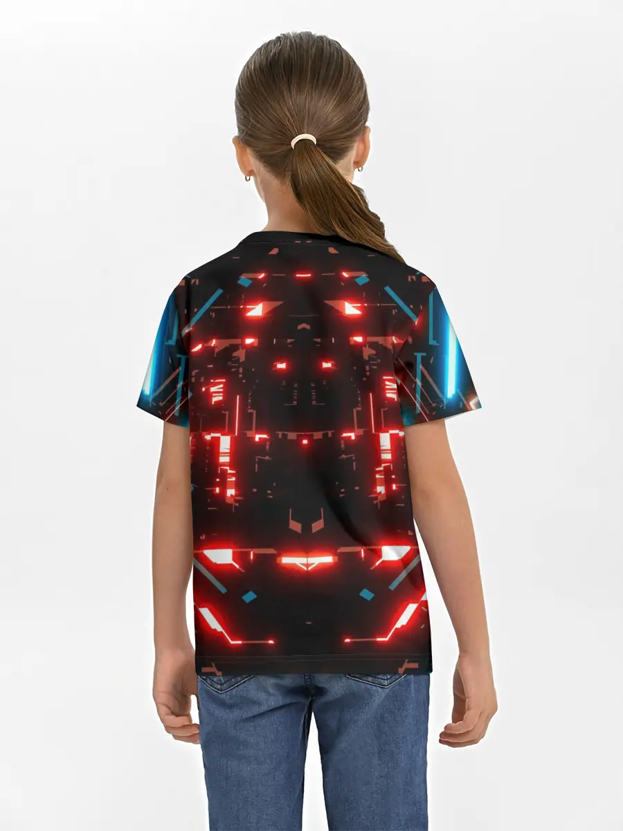 Детская базовая футболка / Neon Lights