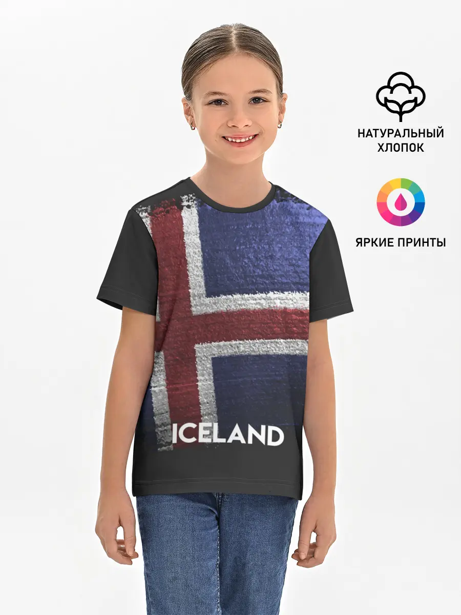 Детская базовая футболка / Iceland