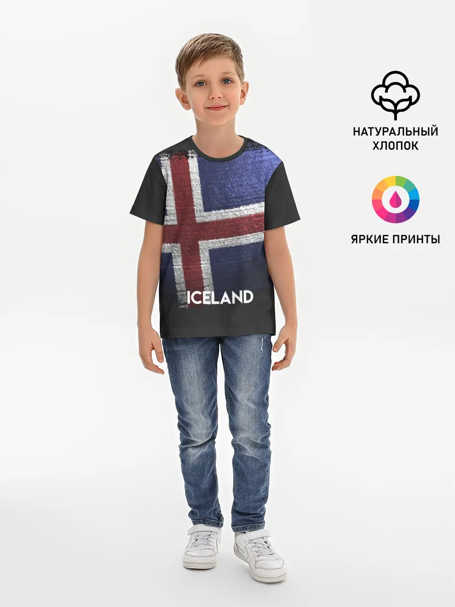 Детская базовая футболка / Iceland