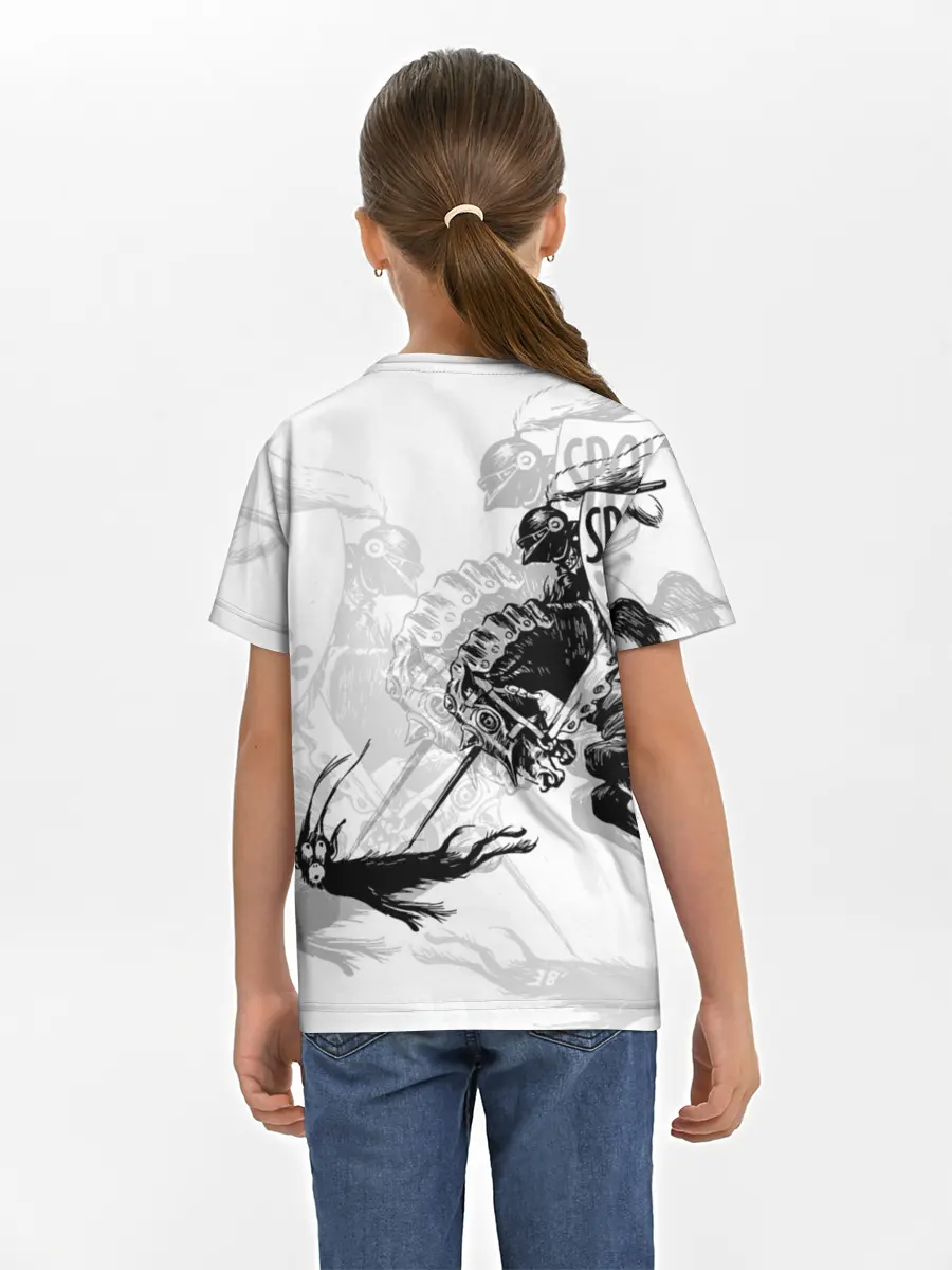 Детская базовая футболка / Всадник и чёрт