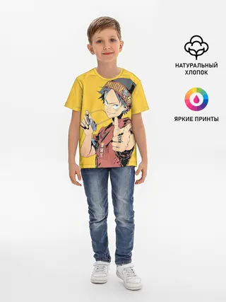 Детская базовая футболка / One Piece Luffy Луффи