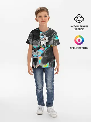 Детская базовая футболка / Among Us