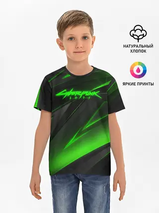 Детская базовая футболка / CYBERPUNK 2077