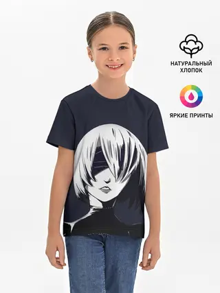 Детская базовая футболка / Nier Automata | 2B