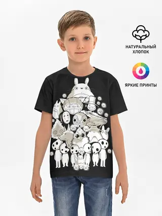 Детская базовая футболка / Totoro
