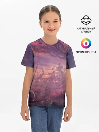 Детская базовая футболка / Fantasy Forest