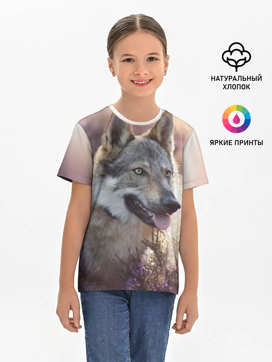 Детская базовая футболка / Волк