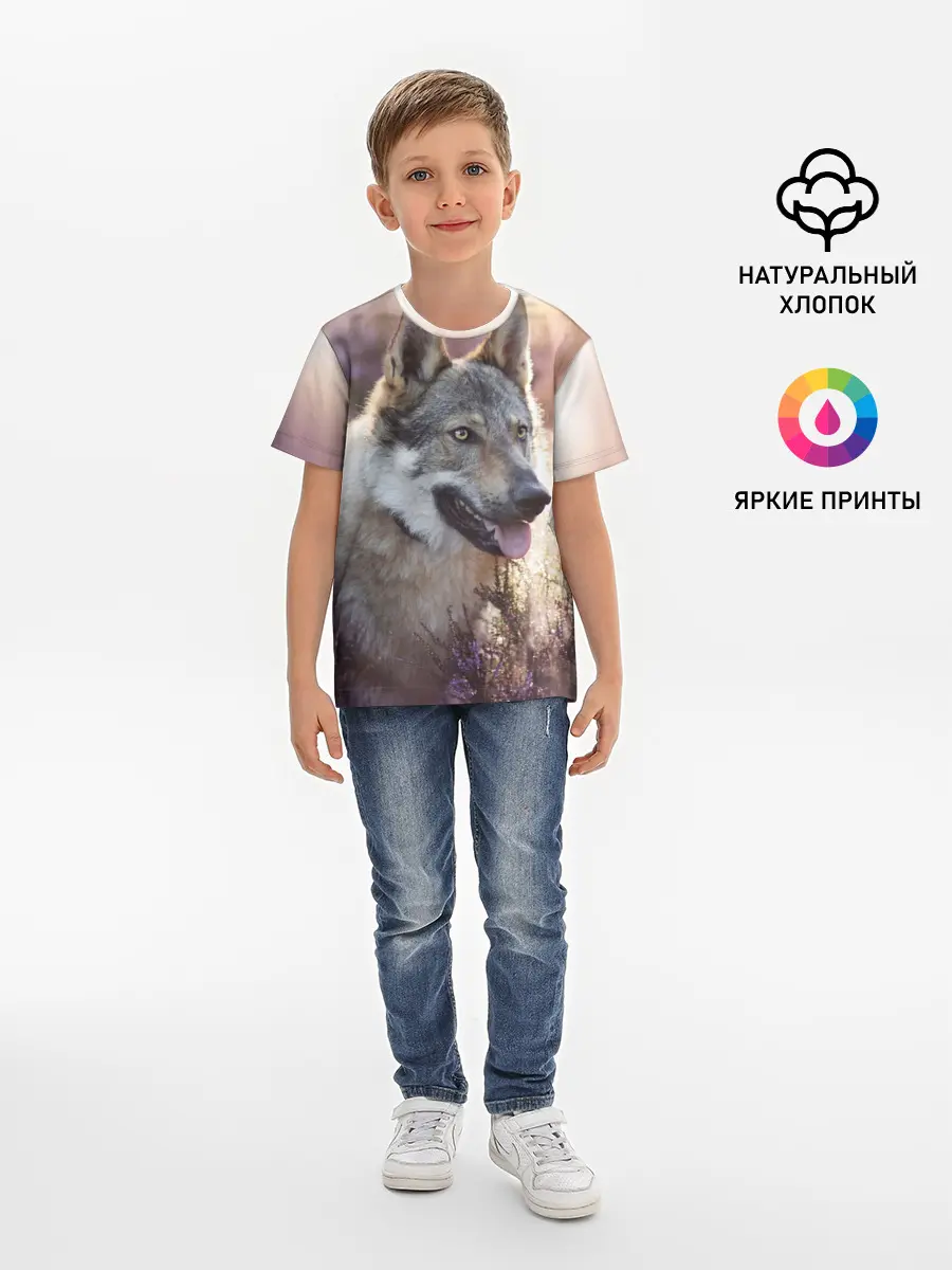 Детская базовая футболка / Волк