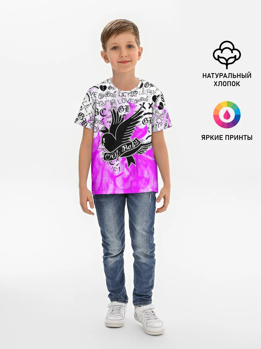 Детская базовая футболка / CRY BABY LIL PEEP