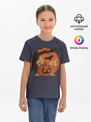 Детская базовая футболка / Night of Fear. Mystic Sunset