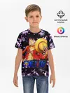 Детская базовая футболка / Луффи One Piece | Glitch