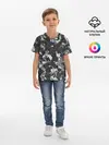 Детская базовая футболка / Gray Camouflage