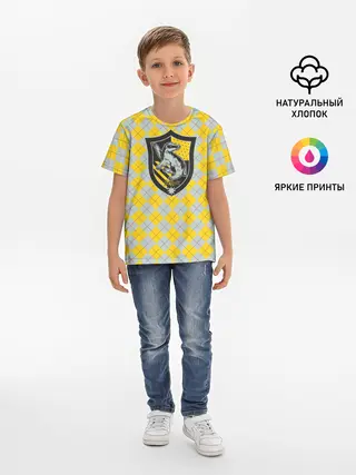 Детская базовая футболка / Coat of Hufflepuff