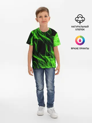 Детская базовая футболка / TOXIC FLAME