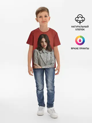 Детская базовая футболка / Горячая Лана
