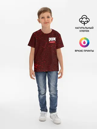 Детская базовая футболка / DOOM ETERNAL / ДУМ ЭТЕРНАЛ