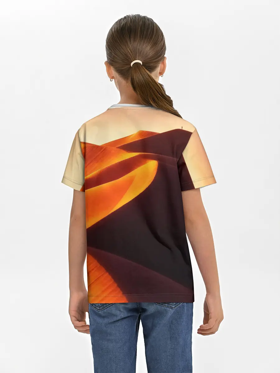 Детская базовая футболка / Пустыня дюна барханы