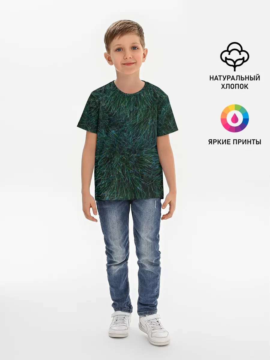 Детская базовая футболка / Хвойная нежность