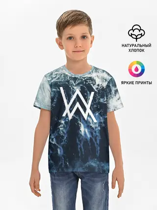 Детская базовая футболка / Alan Walker