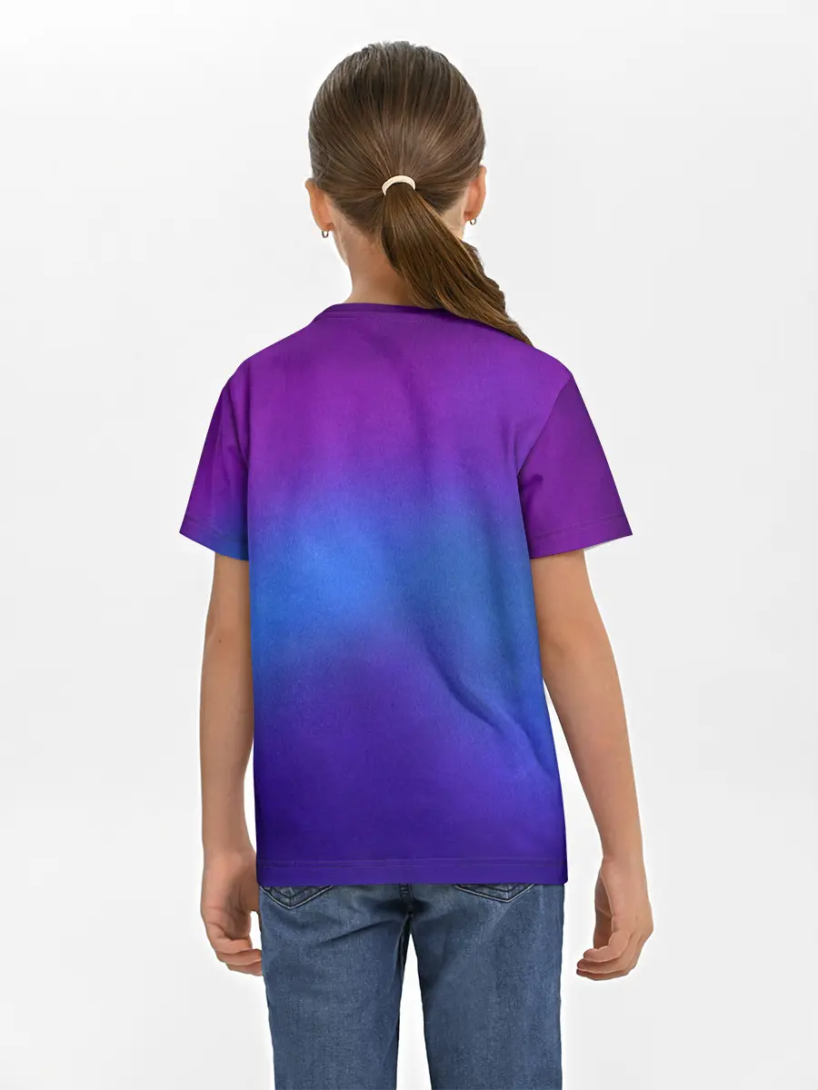 Детская базовая футболка / Leather gradient