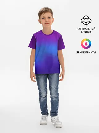 Детская базовая футболка / Leather gradient