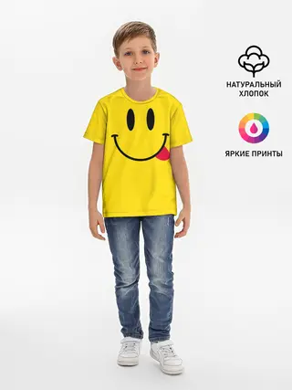 Детская базовая футболка / Смайлик