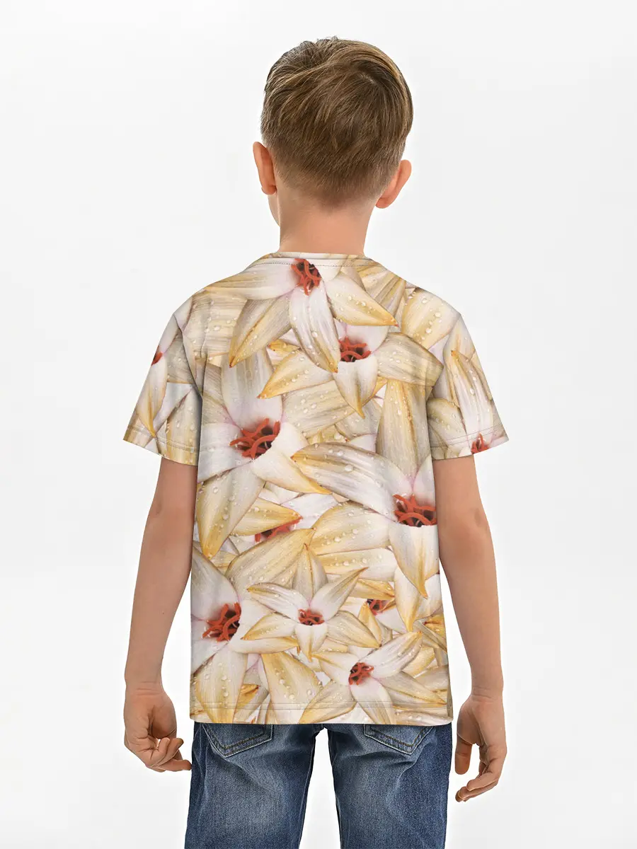 Детская базовая футболка / Яркие Цветы