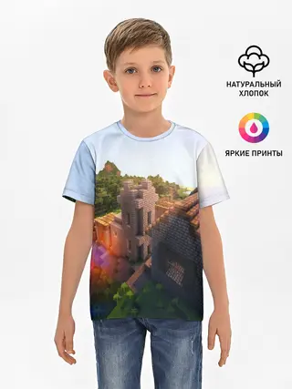 Детская базовая футболка / Minecraft