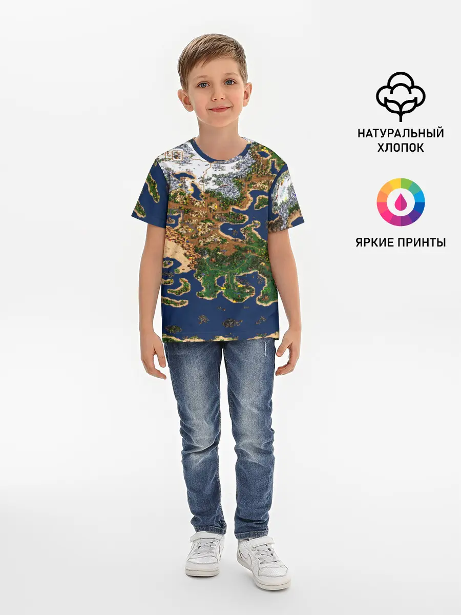 Детская базовая футболка / HEROES 3 КАРТА